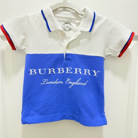 Burberry Children Big Logo Polo Shirt